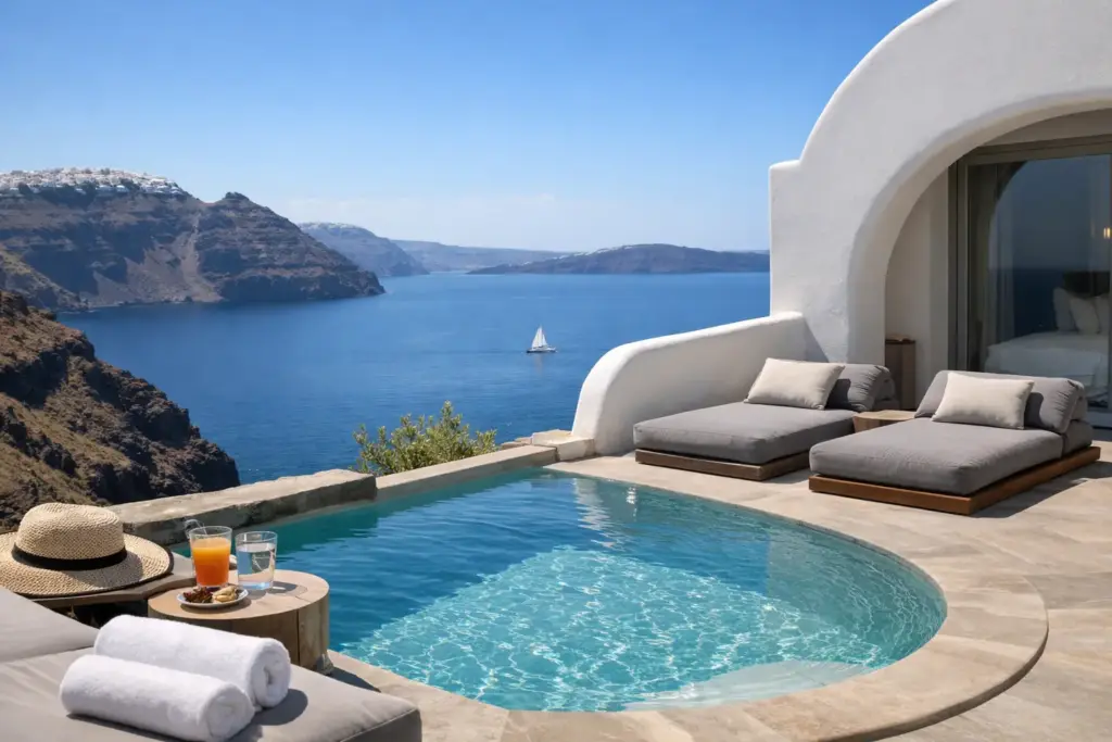 Semi Private Pool Villa Greece Stays