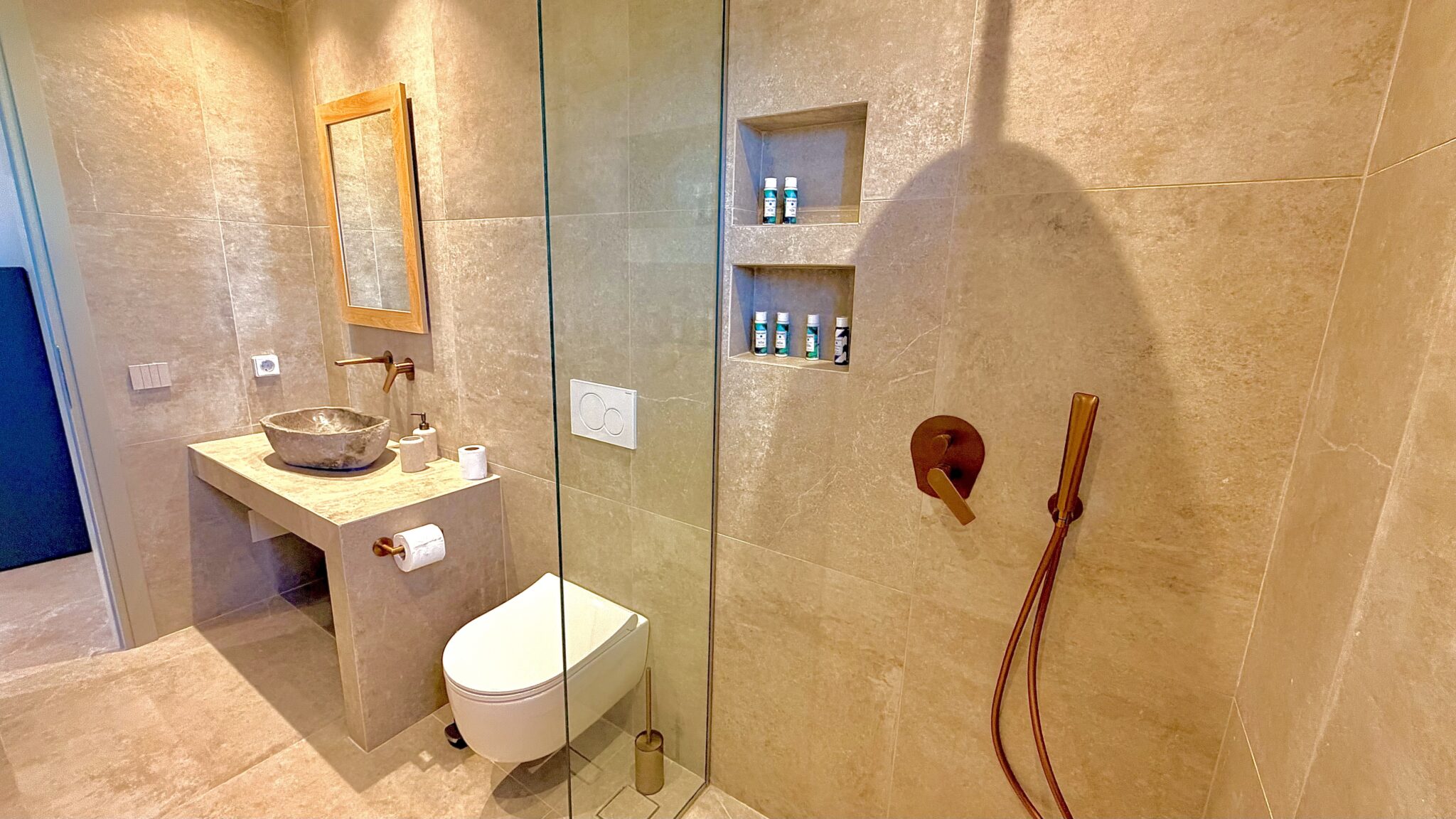 Bathroom with walk-in shower