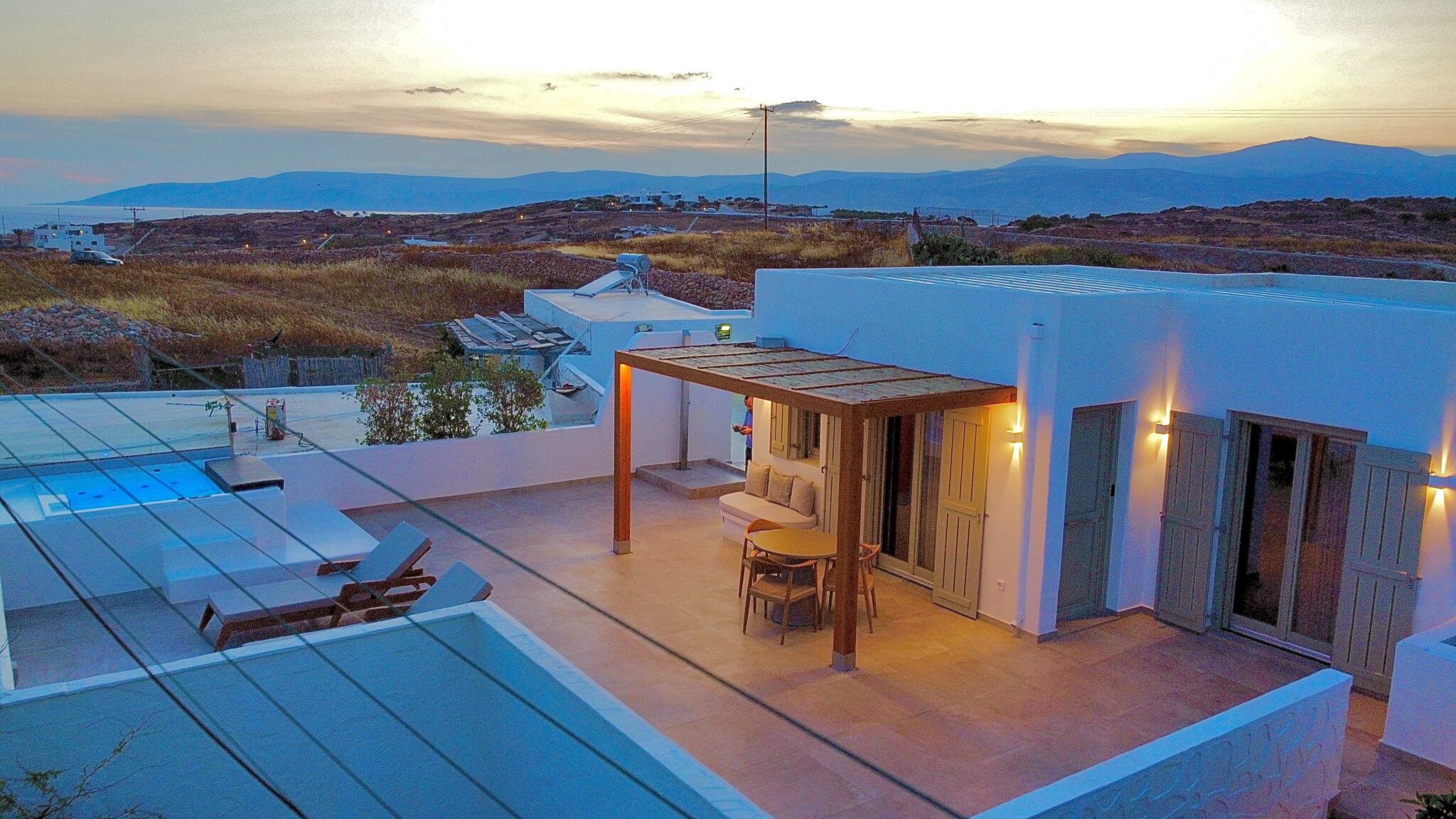 The terrace seen from above